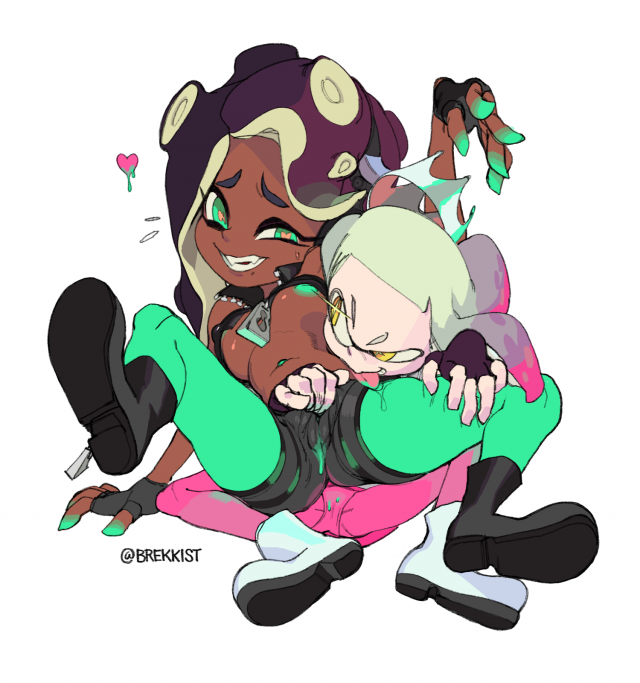 marina (splatoon)+pearl (splatoon)